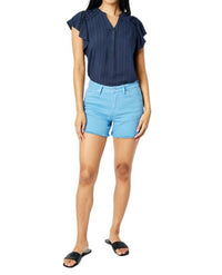 Judy Blue - MID RISE FRAY HEM DENIM SHORT