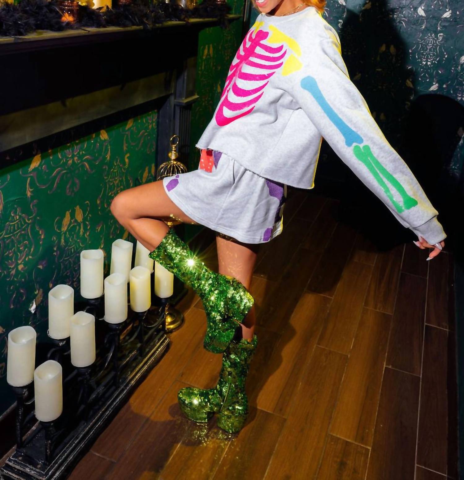 Queen Of Sparkles - Skeleton Skort