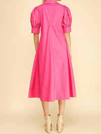 Pinch - Camille V Neck Pleated Dress