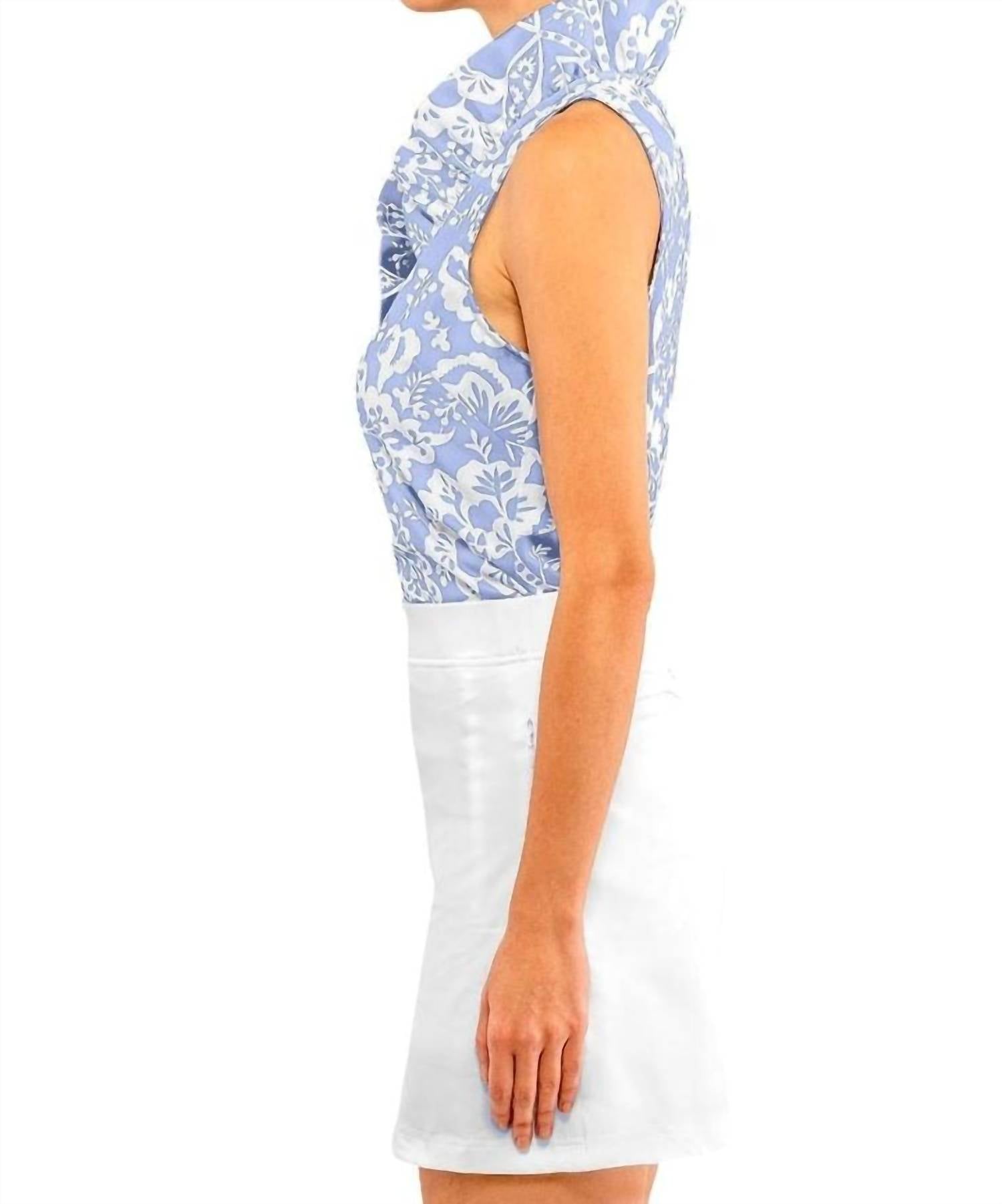 Gretchen Scott - Ruff Neck Sleeveless Top