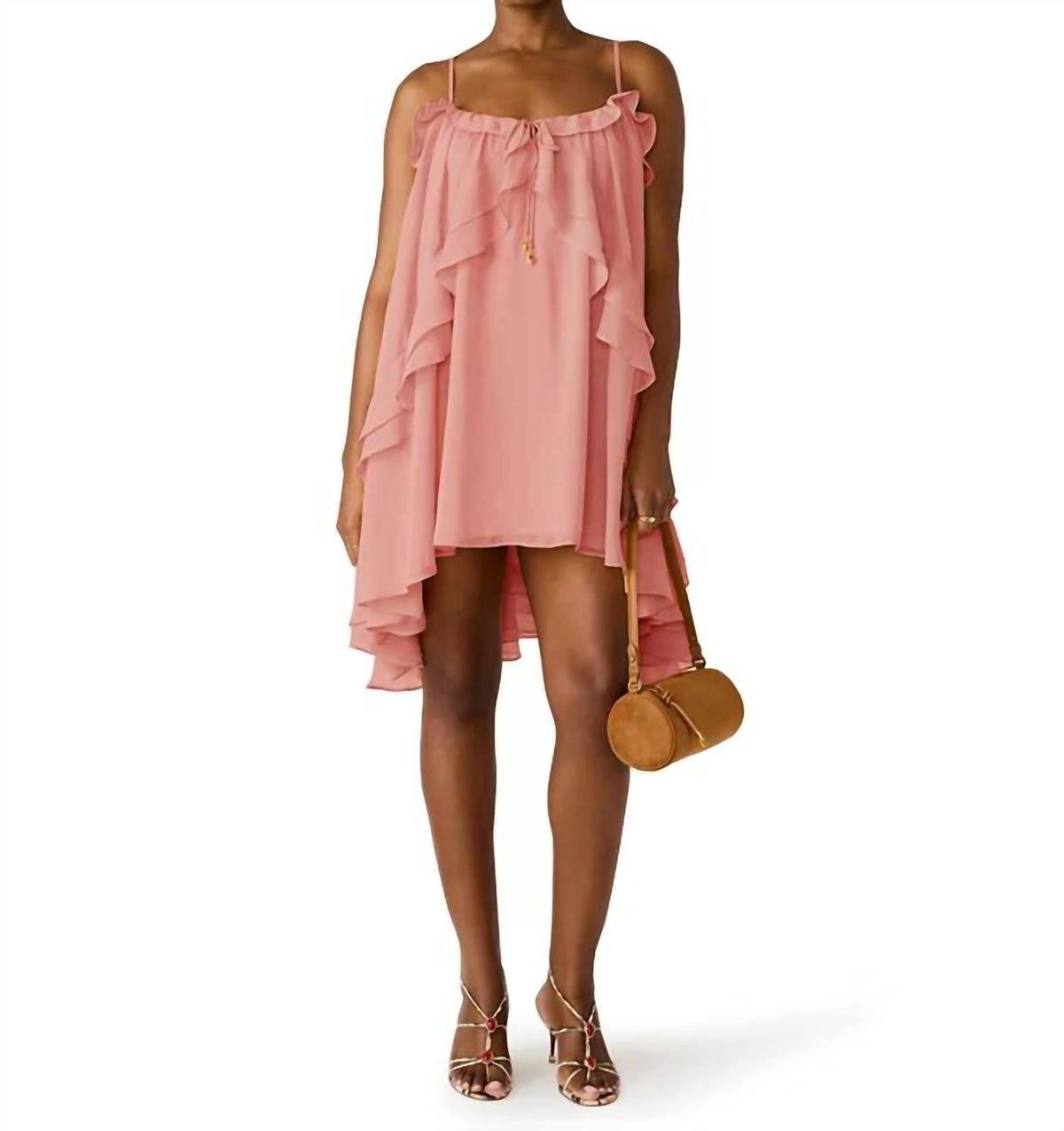 Steve Madden - Juiliany Ruffle High Low Mini Dress