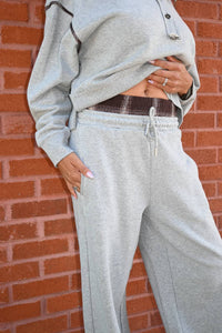 Vintage Havana - Midnight Moon French Terry Wide Leg Pant