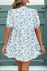Dear Lover - Blossoms And Bows Mini Dress