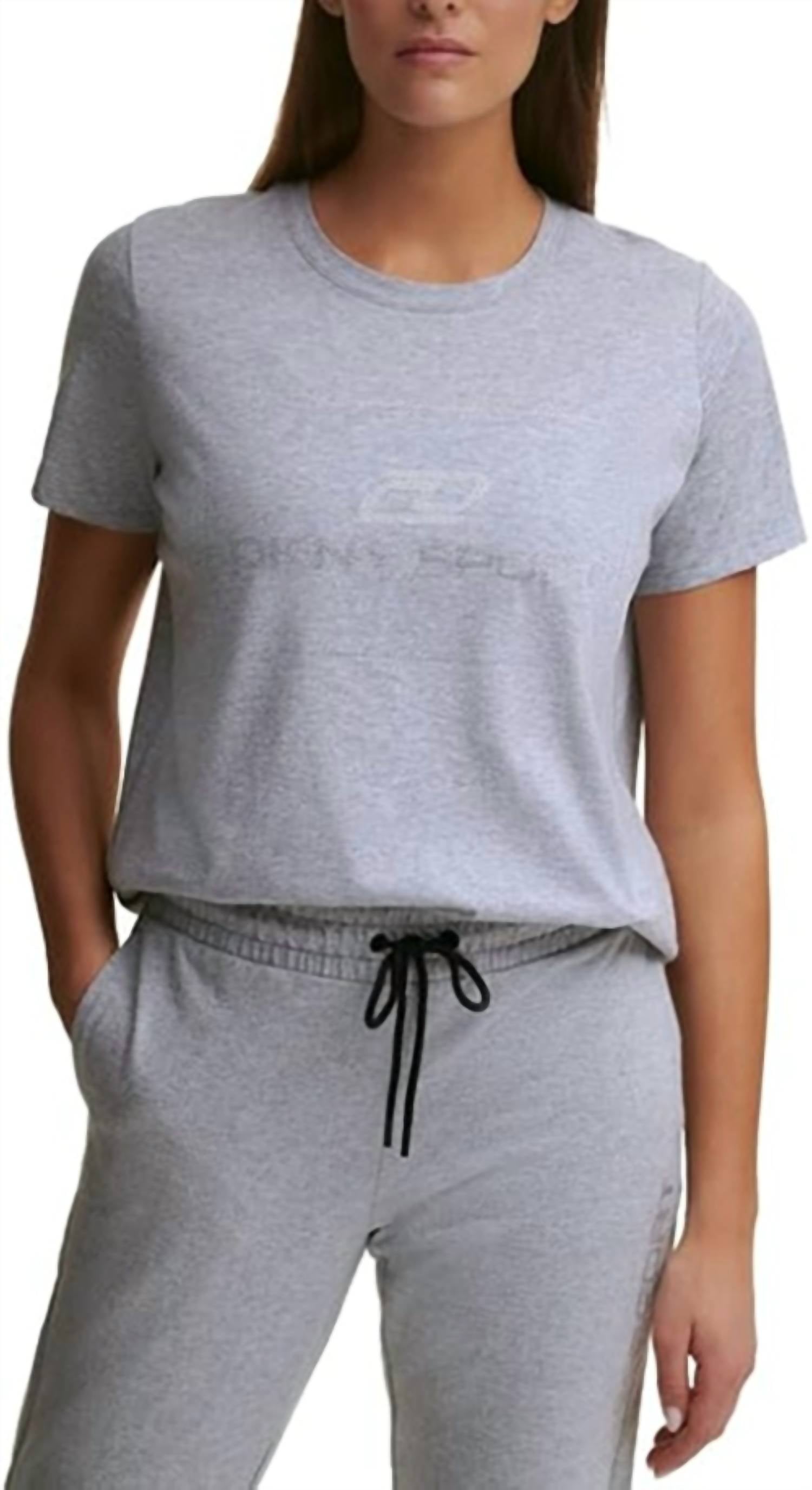 Dkny - Sport Cotton Embellished Logo T-Shirt
