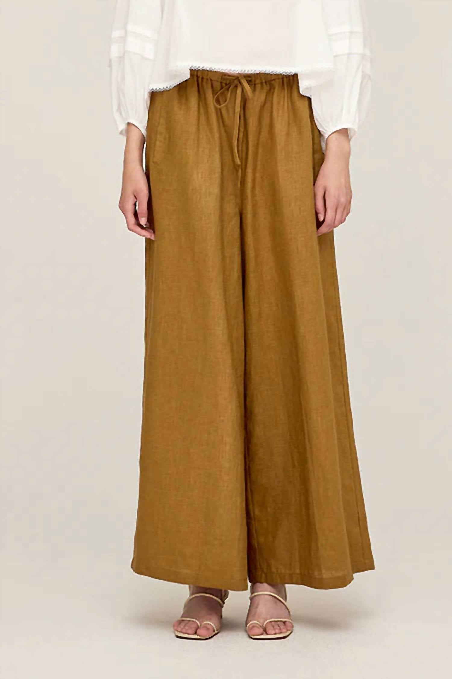 Grade & Gather - Long Line Linen Pants