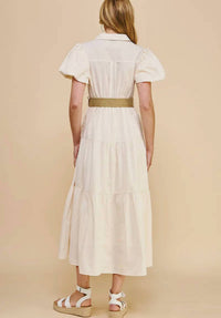 Pinch - Buttondown Belted Maxi Dress