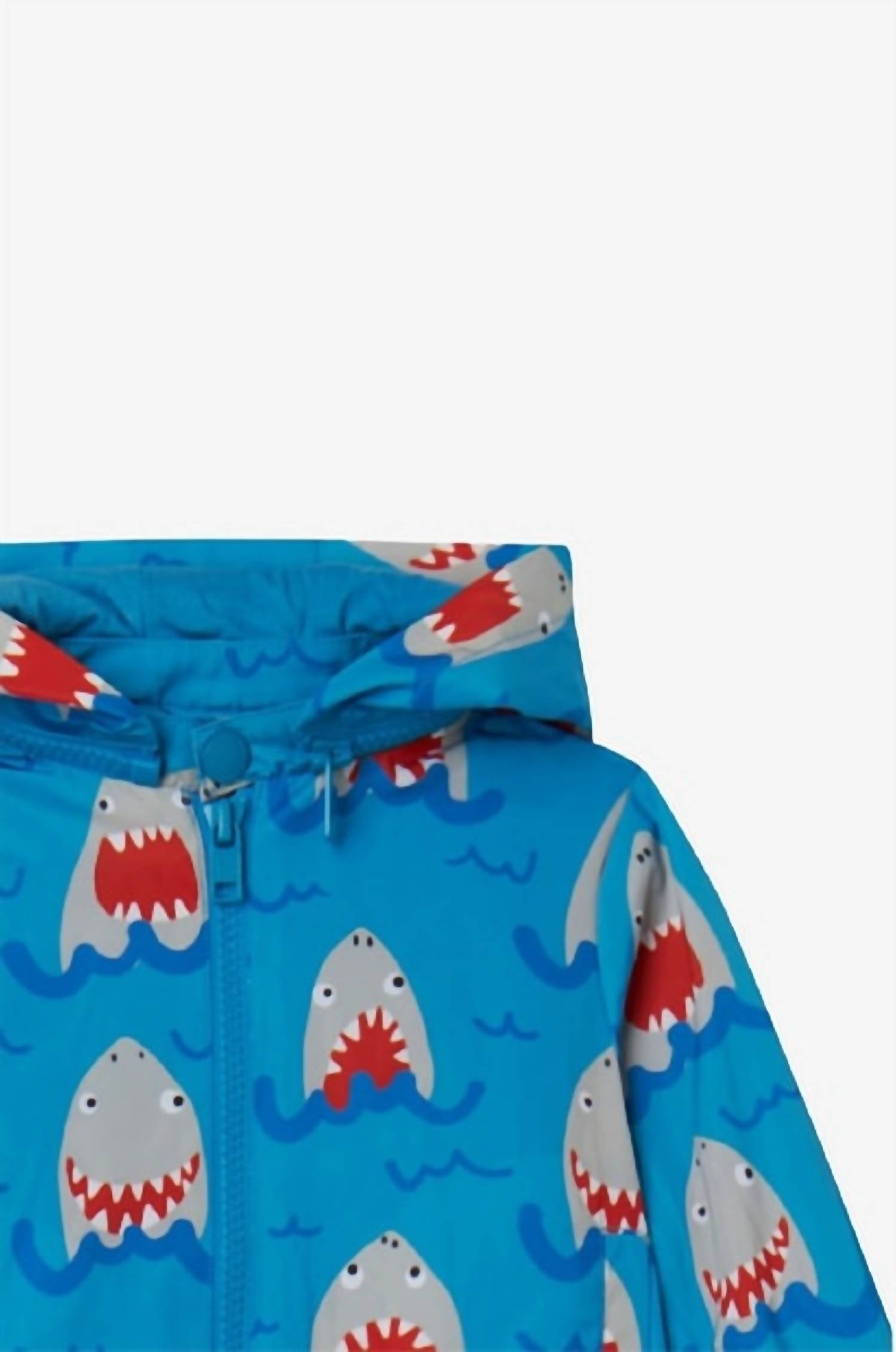 Stella Mccartney - Baby Boy Sharks Poliester Hooded Jacket