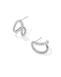 Kendra Scott - Women's Daphne Pave Huggie Earrings