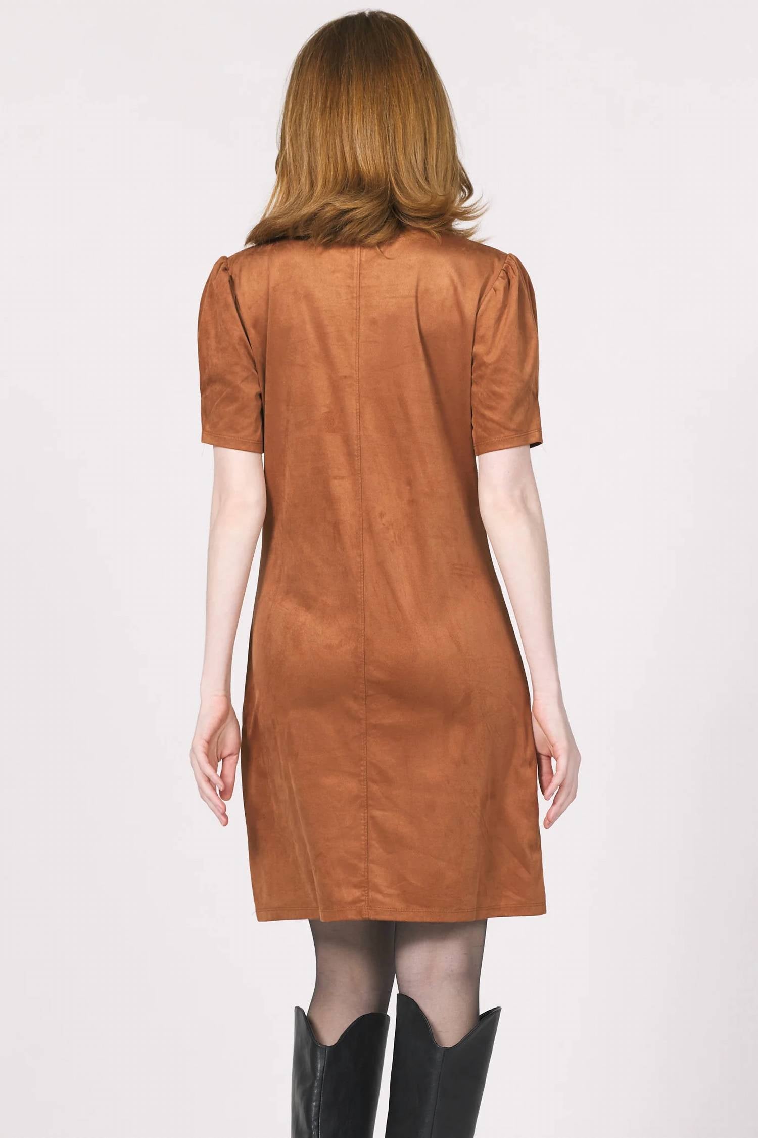 Another Love Demi Dress in brown sugar - women's dress - alternate view