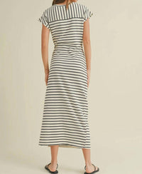 Miou Muse - Muse Stripe Midi Dress