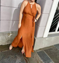 Staccato - Halter Neck Wrap Maxi Dress