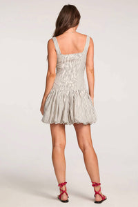 saltwater LUXE Verano Mini Dress in black white - women's dress - alternate view