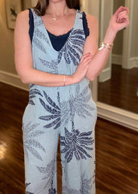 Look Mode Usa - Palm Print Romper