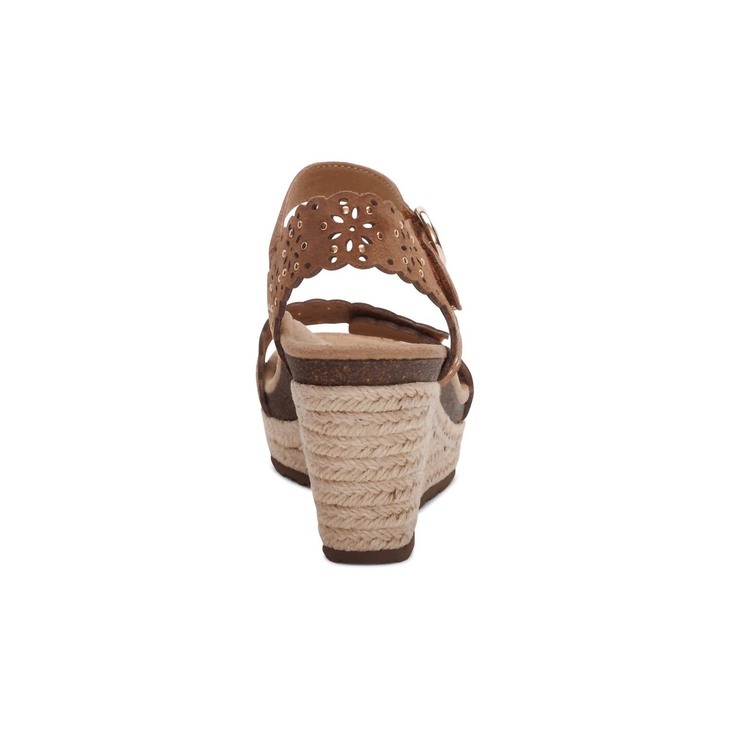 Aetrex - Women's Sydney Quarter Strap Espadrille Wedge Sandals