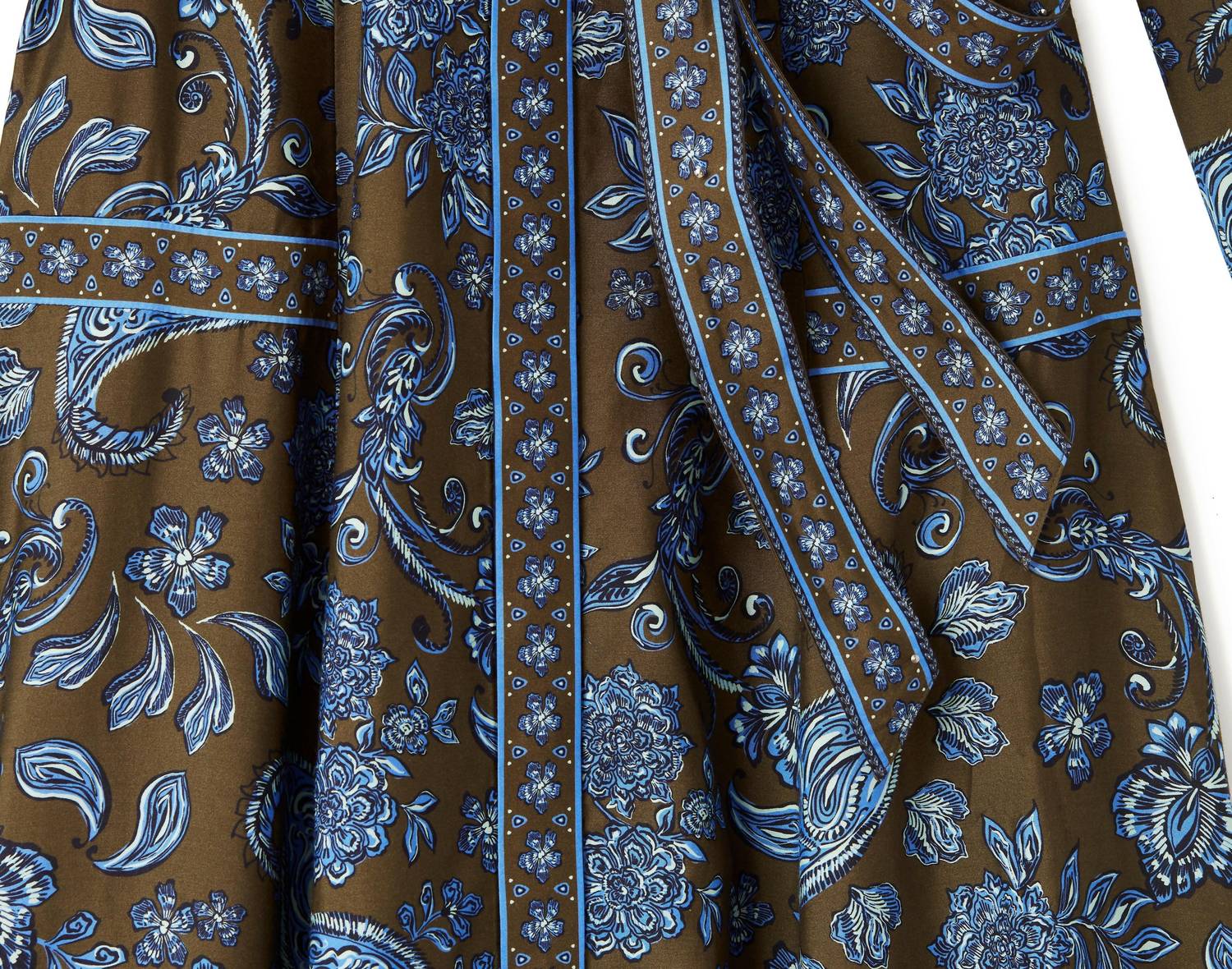 Cartolina Nantucket Women's Helene Midi Dress in multi - women's dress - detail view
