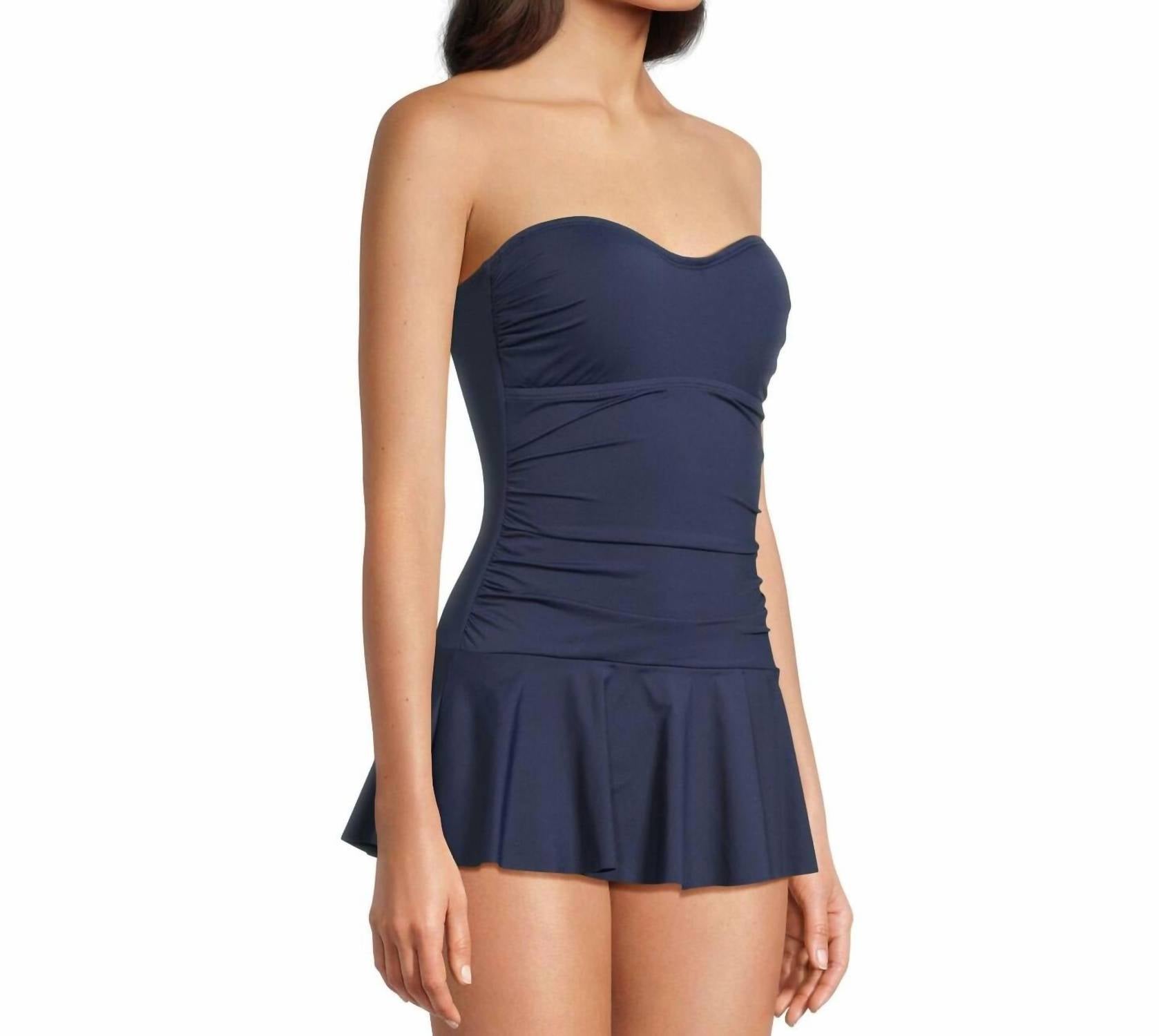 Tommy Bahama - Standard Pearl Bandeau Swim Dress