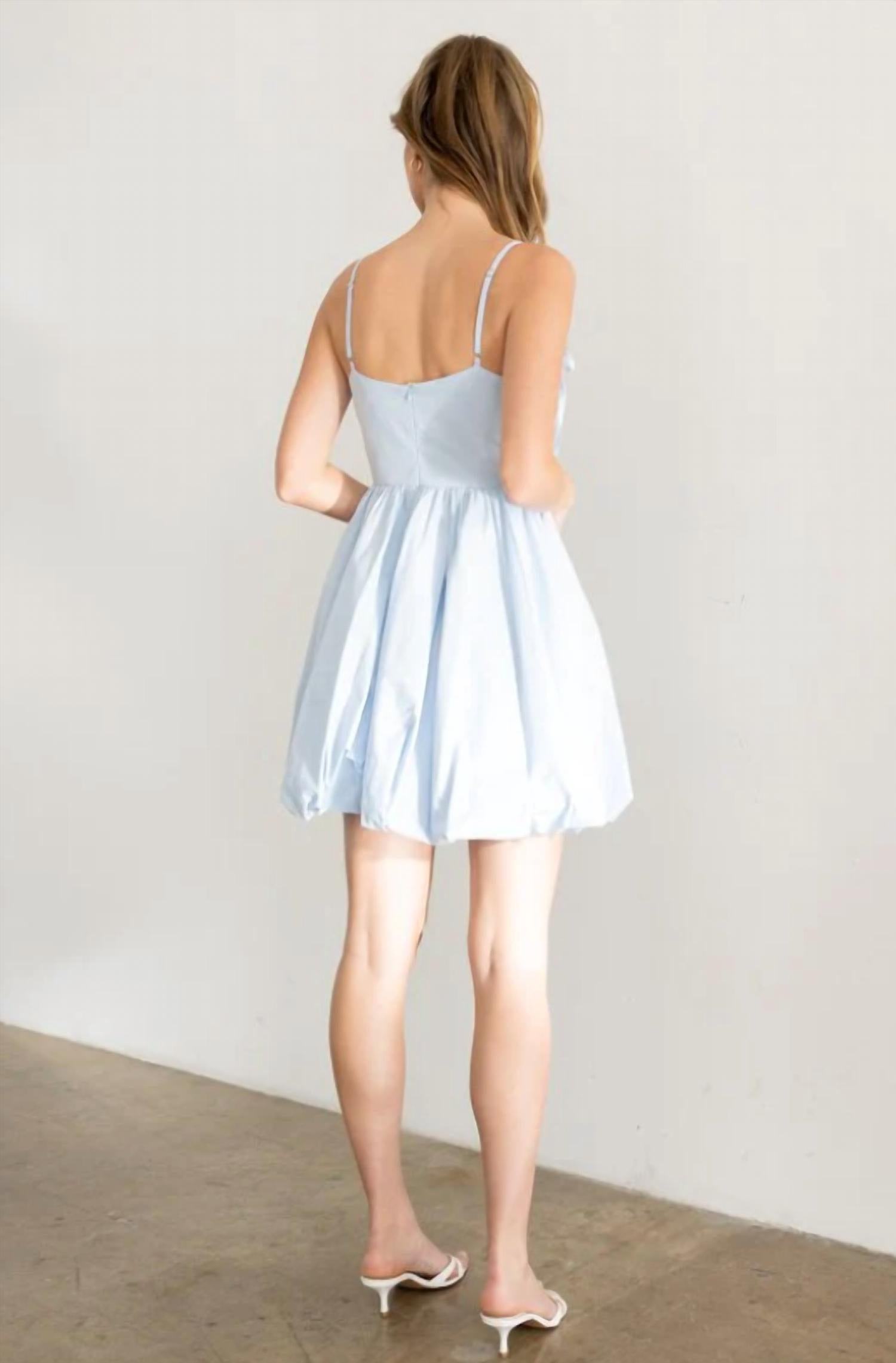 Heyson - Bubble Hem Mini Dress