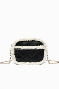 Like Dreams - Women's Holly Sherpa Vegan Leather Crossbody Bag