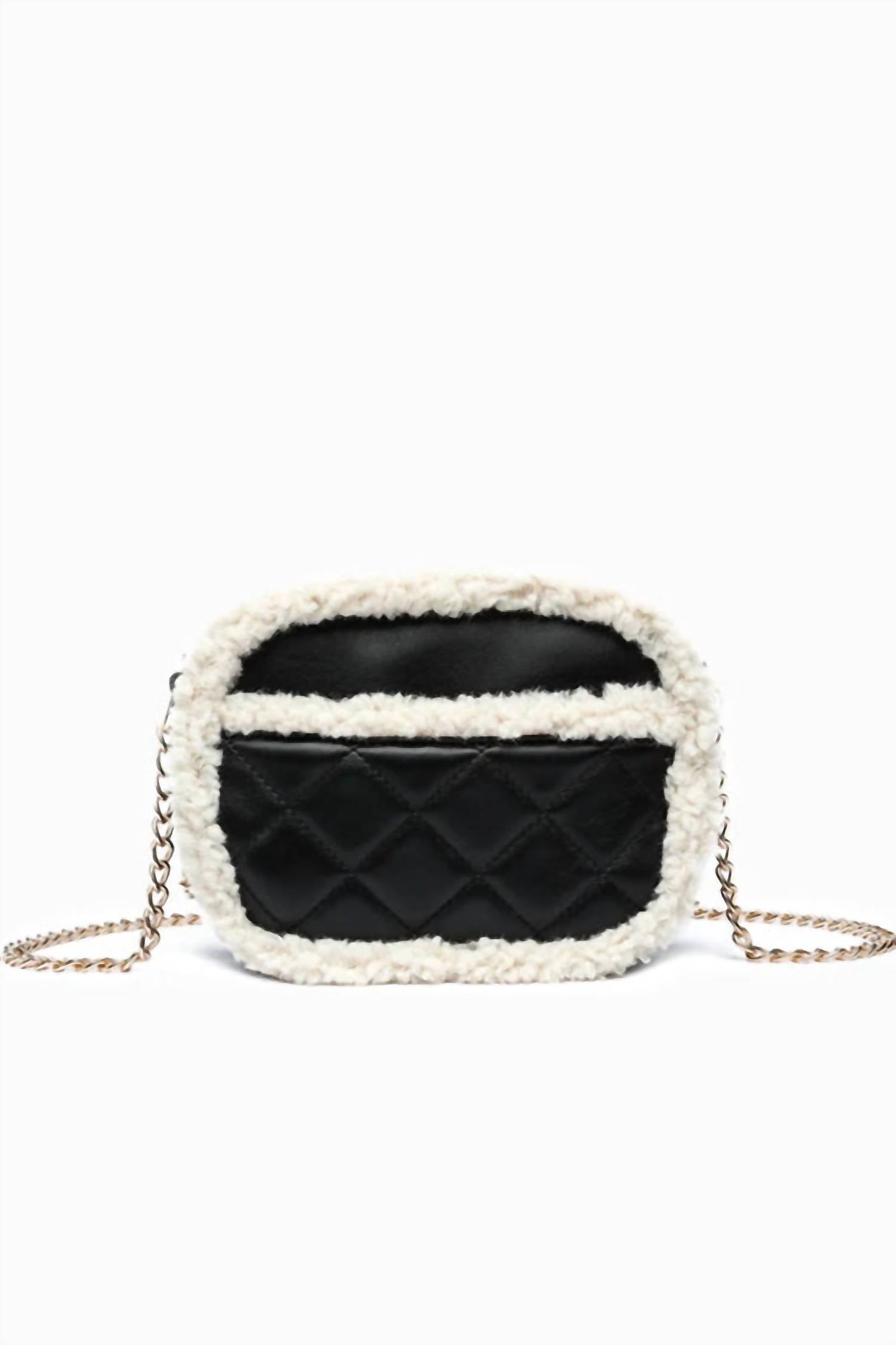 Like Dreams - Women's Holly Sherpa Vegan Leather Crossbody Bag