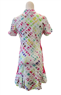 Women's “Urbain Texture Cyan” Dress