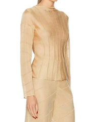 cult gaia Avril Knit Top in tierra - women's blouse - detail view