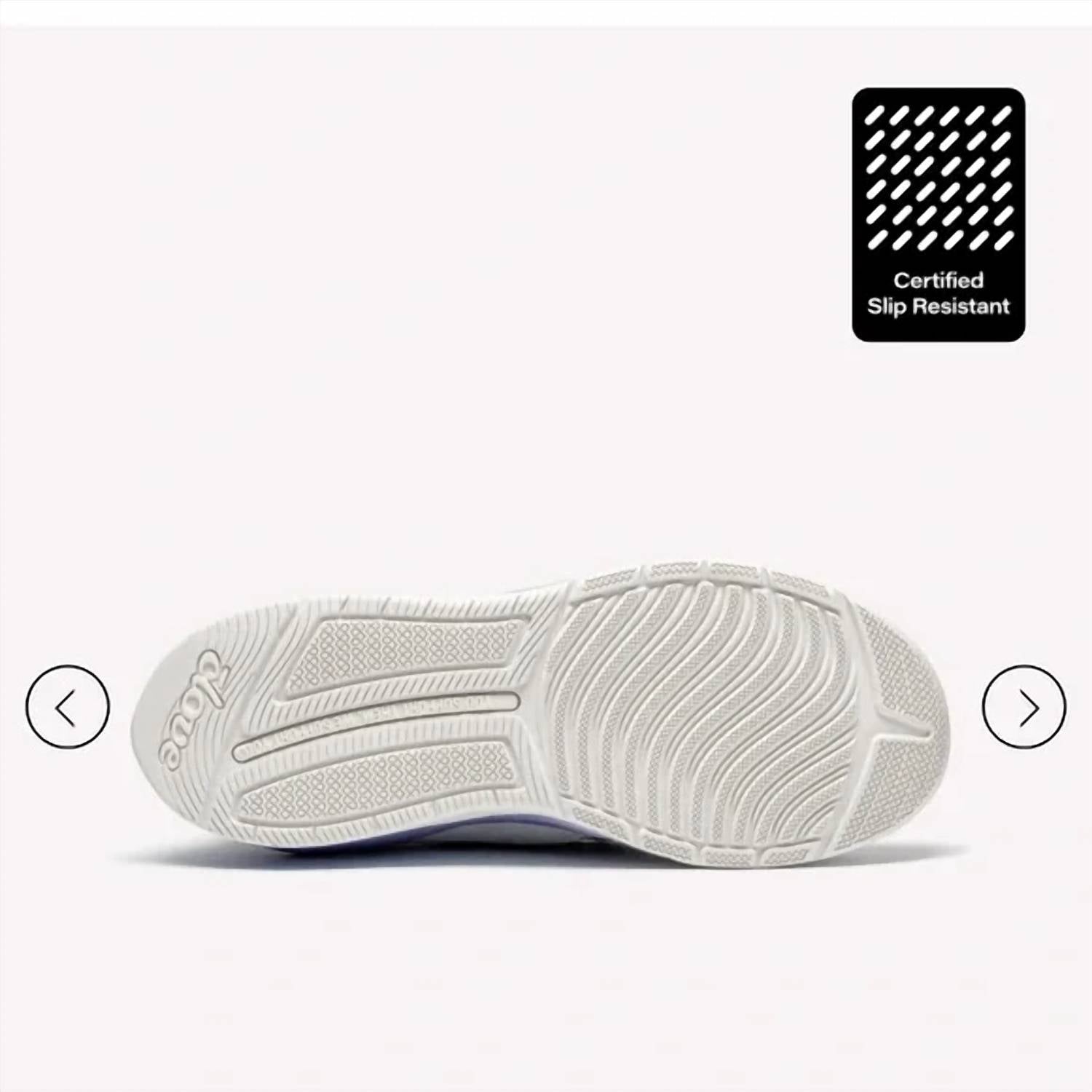 Clove Women's Classic Healthcare Comfort Sneakers in purple white - women's sneaker - alternate view
