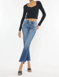 Kancan - High Rise Straight Leg Jeans