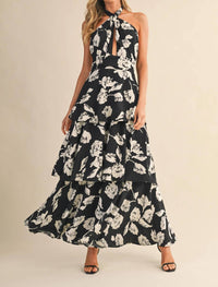 Klesis - Carrie Halter Neck Maxi Dress