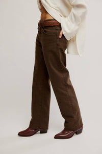 Free People - Risk Taker Mid-rise Straight Leg Jeans