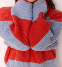 Minkpink - Freja Stripe Chunky Knit Jumper