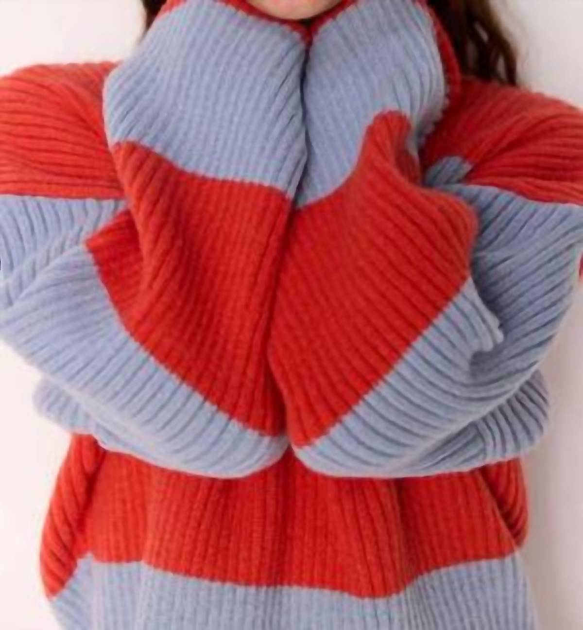 Minkpink - Freja Stripe Chunky Knit Jumper