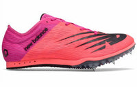 New Balance Women's 500 V7 Track Spike Shoes in pink purple black - women's shoe - detail view