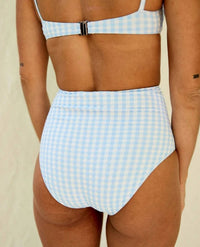 CANOPEA Two Piece Mara and Leandra Swimsuit in blue gingham - women's swimwear - view 6