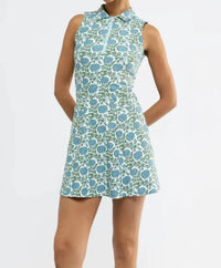 SMITH & QUINN Cynthia Dress in sea salt flora - women's dress - detail view