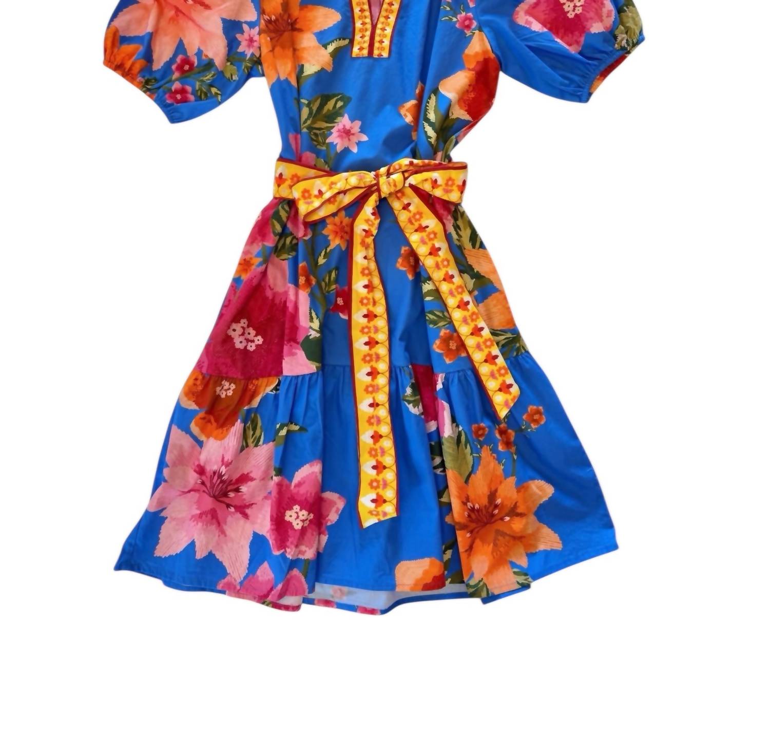 maude vivante Gwen Mini Dress in capri blossoms - women's dress - view 5