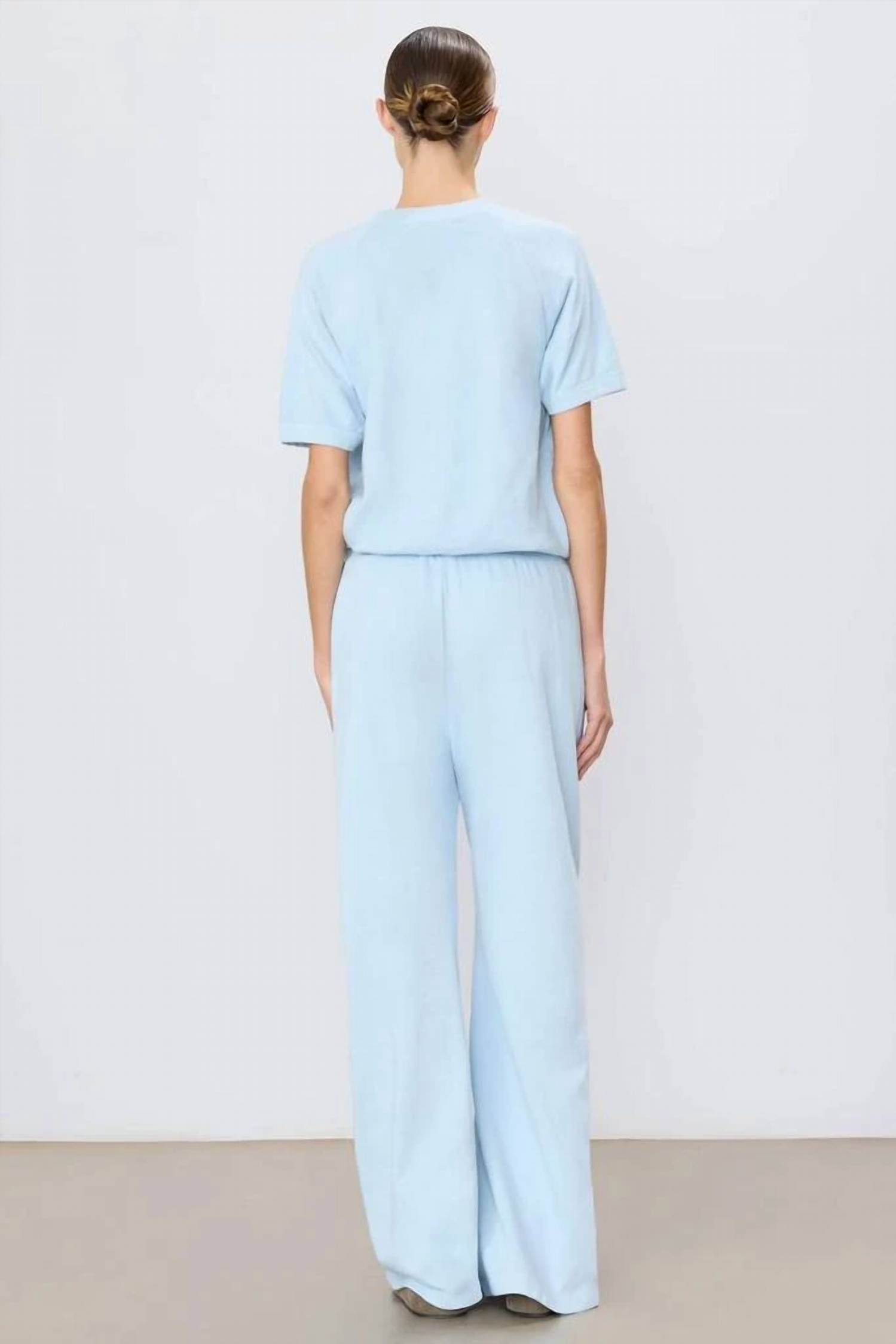Eterne - Drawstring Wide Leg Sweatpant