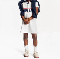 Polo Ralph Lauren - Girls Team Usa Stretch Mesh Polo Dress