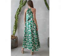 Tyche - Modern Geo Cut Out Maxi Dress
