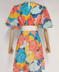 Beulahstyle - Summer Cut Out Flowery Dress