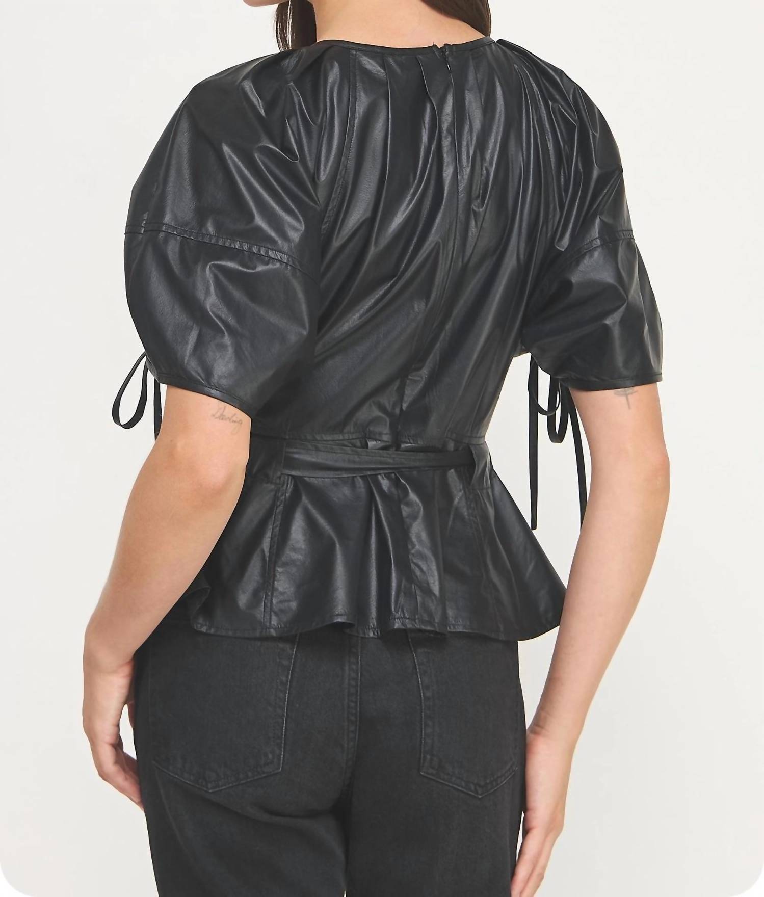 Strut & Bolt - Bet On You Faux Leather Top