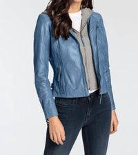 Mauritius - Nola Regular Fit Leather Jacket