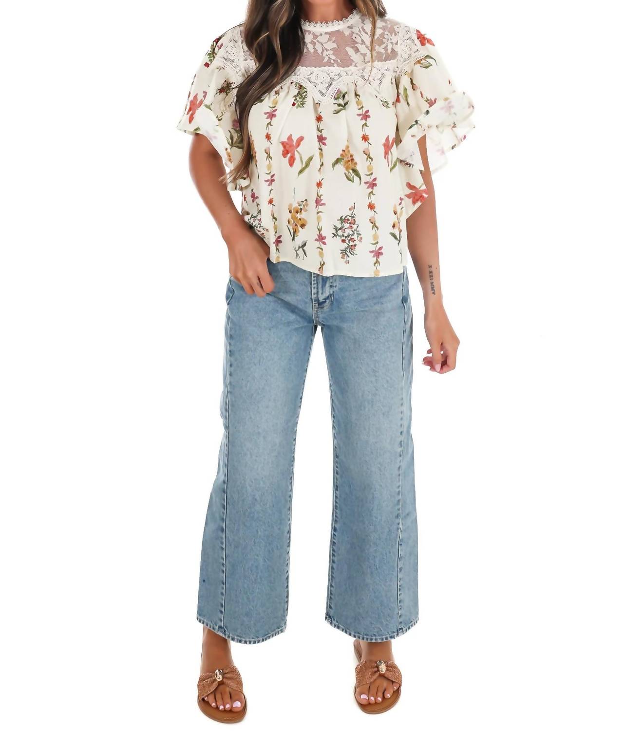 Entro - Women's Meadow Muse Floral Top