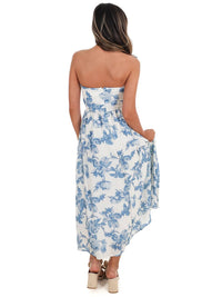 In February - Dreamy Elegance Floral Midi Dress