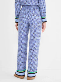Nic + Zoe - Mosaic Trimmed Lenox Wide Leg Pant