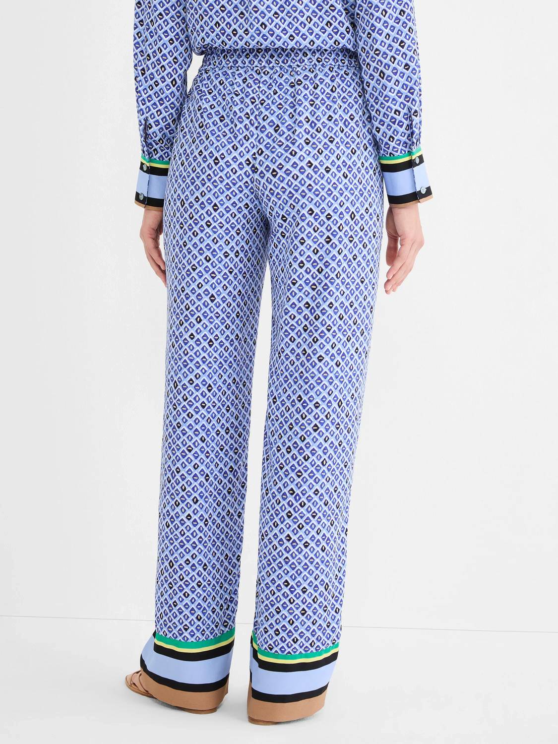 Nic + Zoe - Mosaic Trimmed Lenox Wide Leg Pant