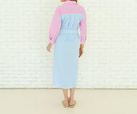Caryn Lawn Libby Dress in pink stripe - women's dress - view 8