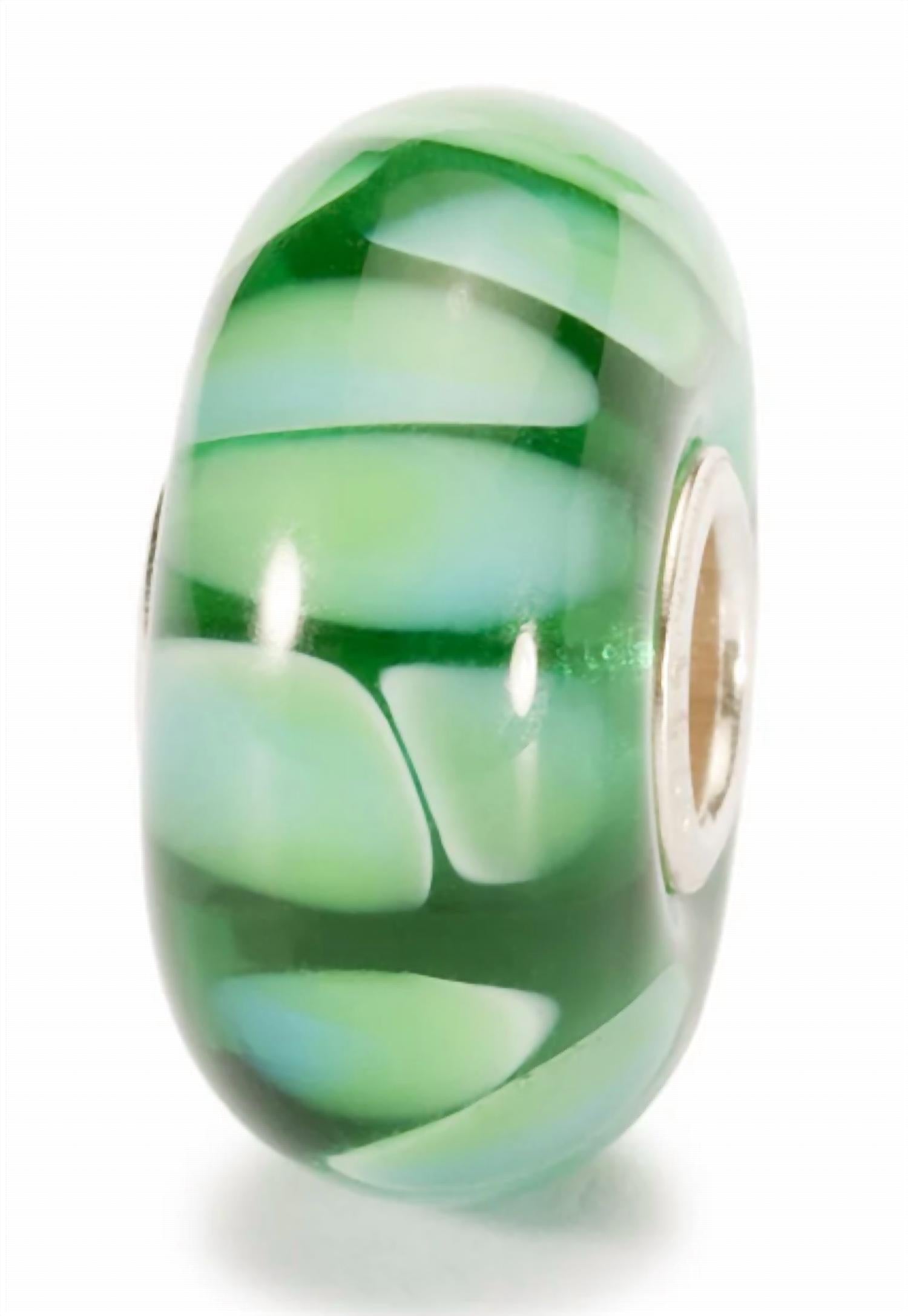 Trollbeads Women's Shadow Glass Bead Charm in green - women's accessory
