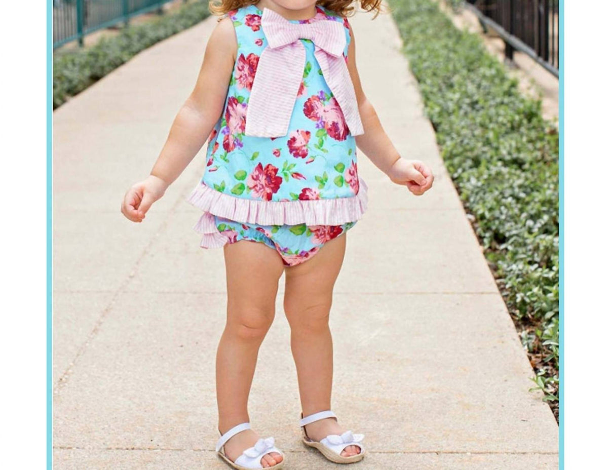 Rufflebutts - Girls Life Is Rosy Swing Top And Diaper Cover Set