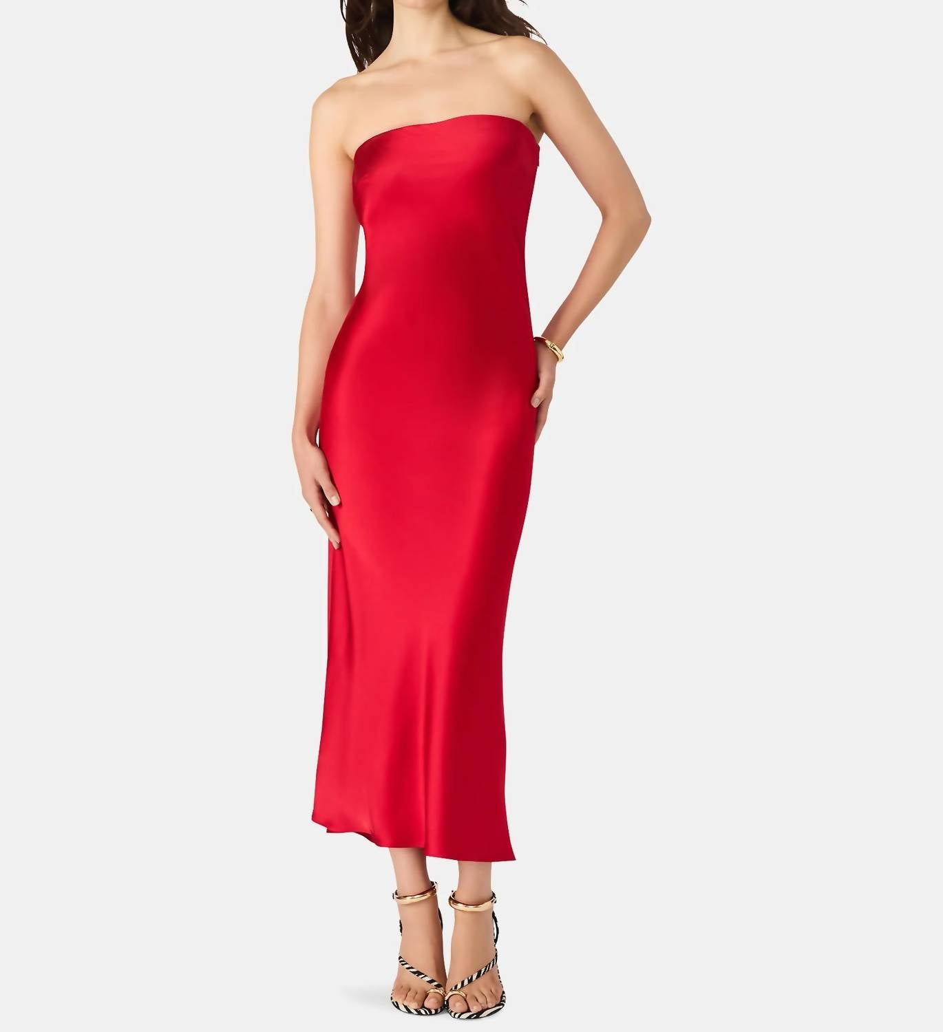 STEVE MADDEN Jessamine Maxi Dress in red - women's dress