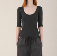Prairie Underground - Pointelle Scoop Top